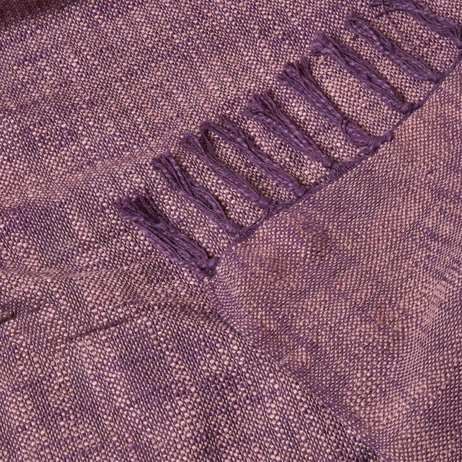 Nirvana Handwoven Slub Cotton Throw | 150cm x 200cm | Mauve
