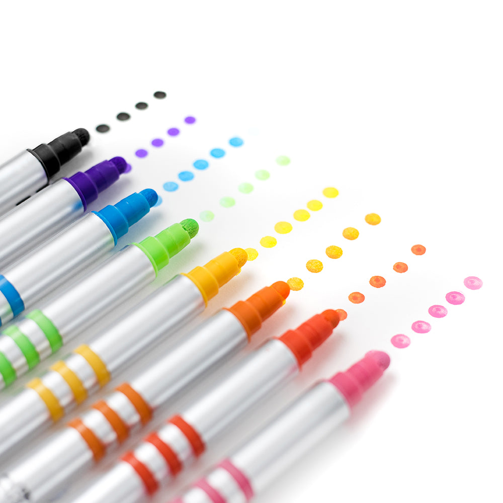 Dual-tip Paint Pen Set - 8 Pcs Double Ended Painting Pen