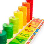 Wooden Learn To Count Toy, Educational Game, 54 Play Pieces