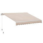 3x2m Manual Window Awning W/ Hand Crank | Beige