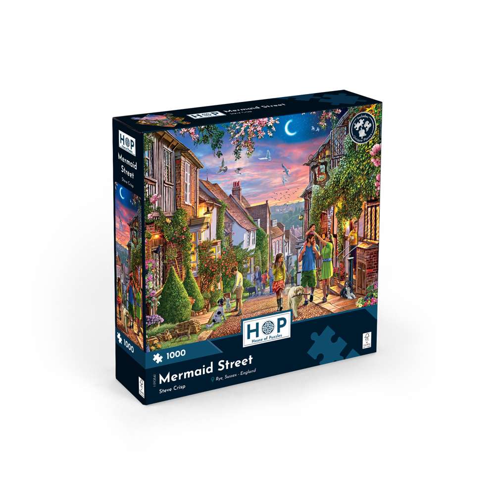 The House of Puzzles Mermaid Street 1000 Piece Puzzle