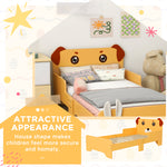 Toddler Bed Frame, Puppy-themed Design, 143 X 74 X 58cm - Yellow | Yellow