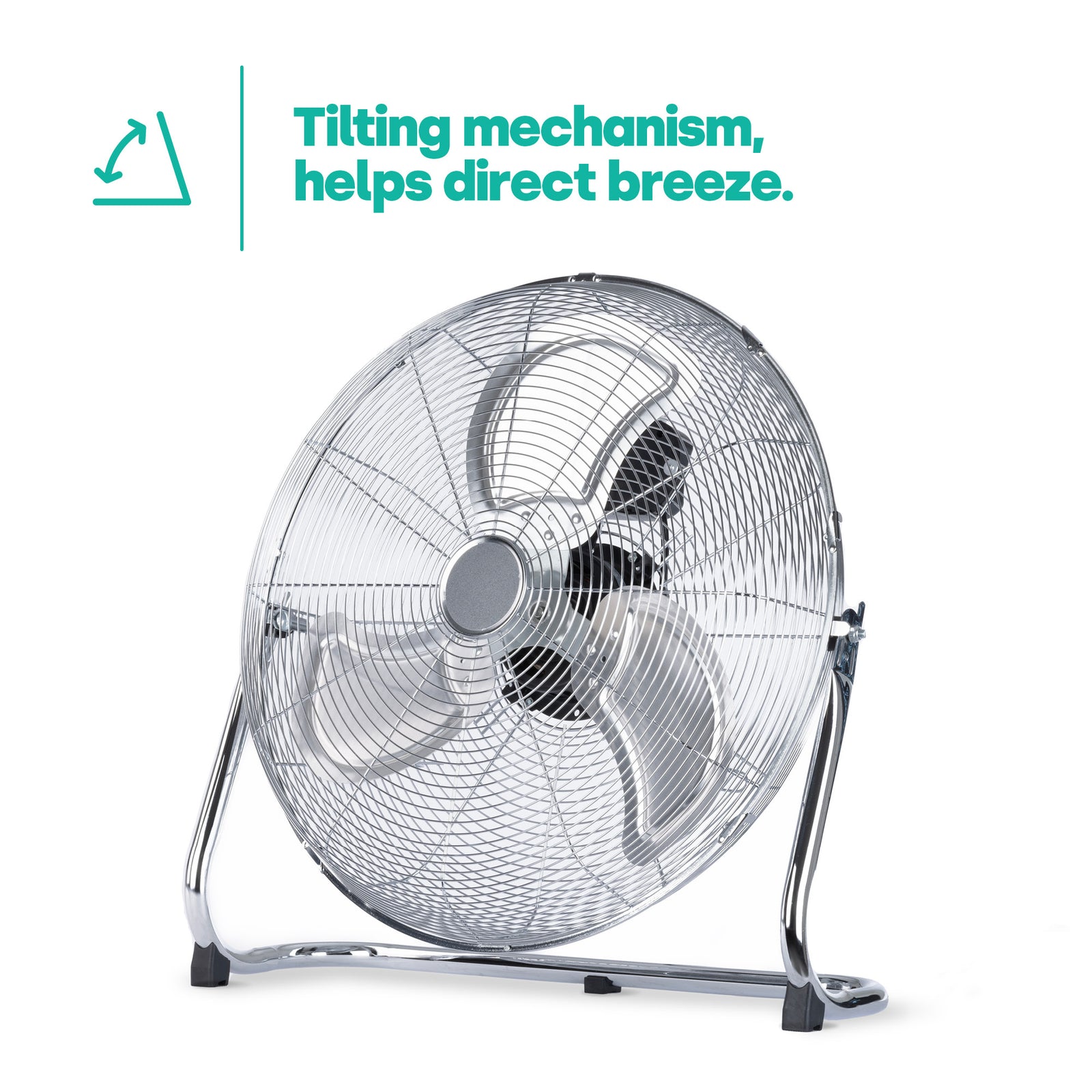Chrome Floor Fan - 20"