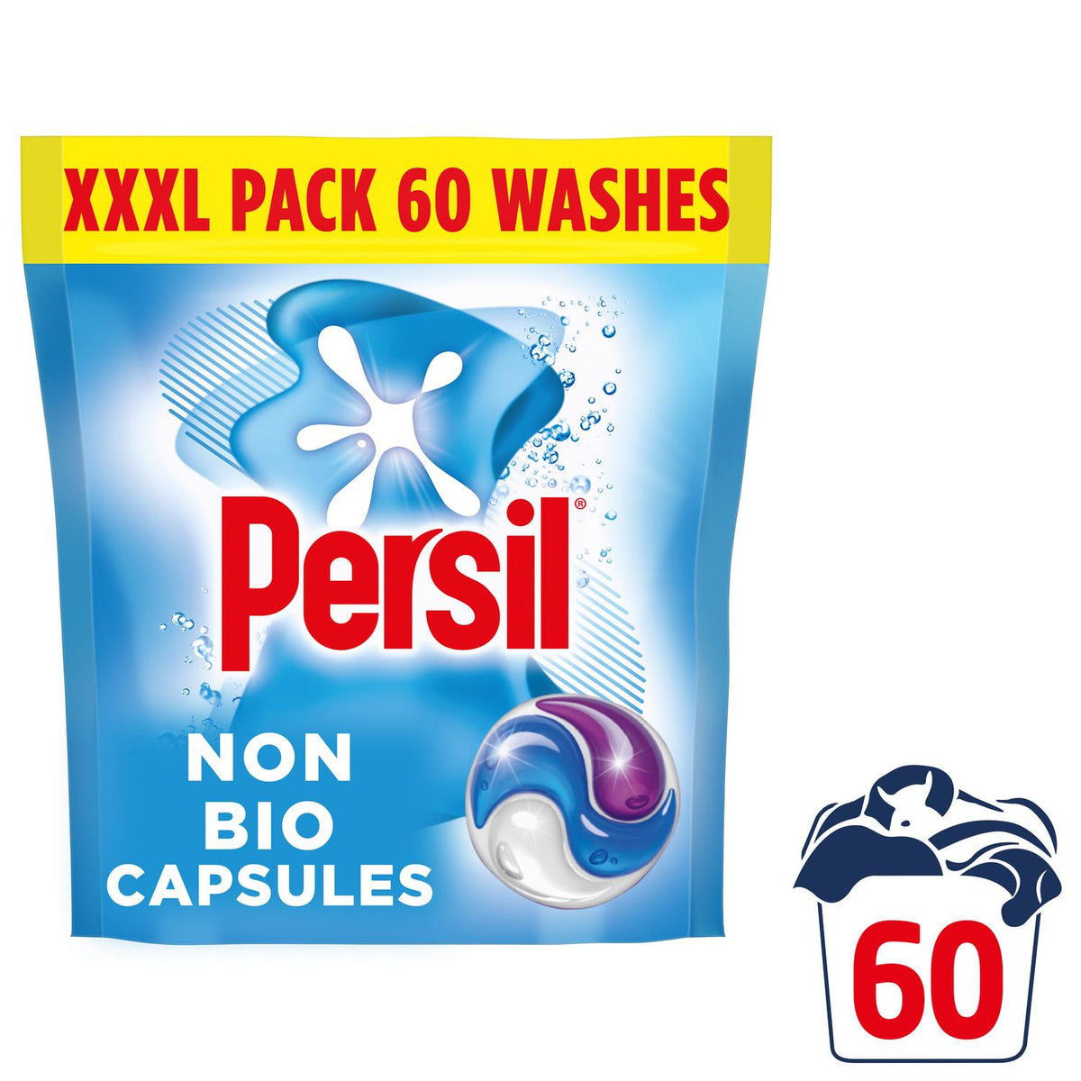 Xxxl 3in1 Laundry Washing Capsules Non-bio W/ Lasting Freshness | Set of 4
