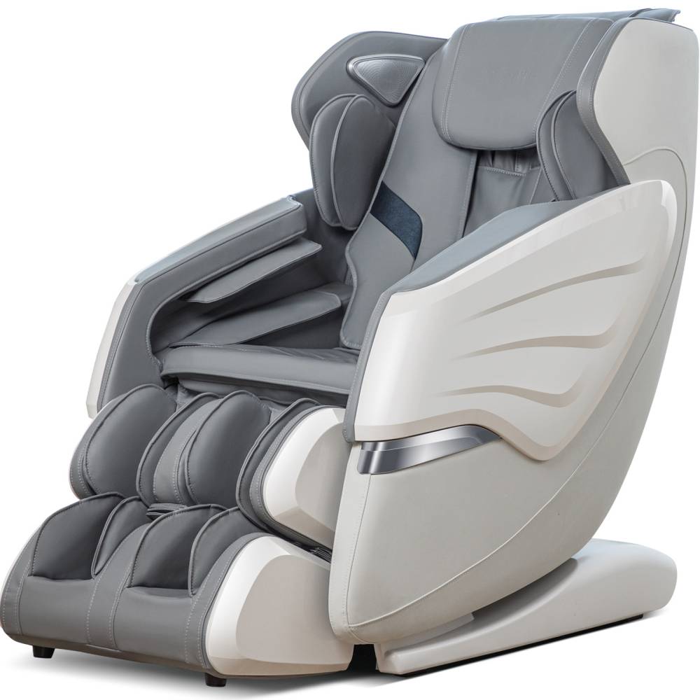 Zero Gravity Back Heated Full Body Massage Chair With Handheld Controller | White