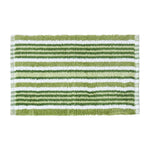 Handloomed Striped Cotton Bath Mat | 40 x 60cm | Green