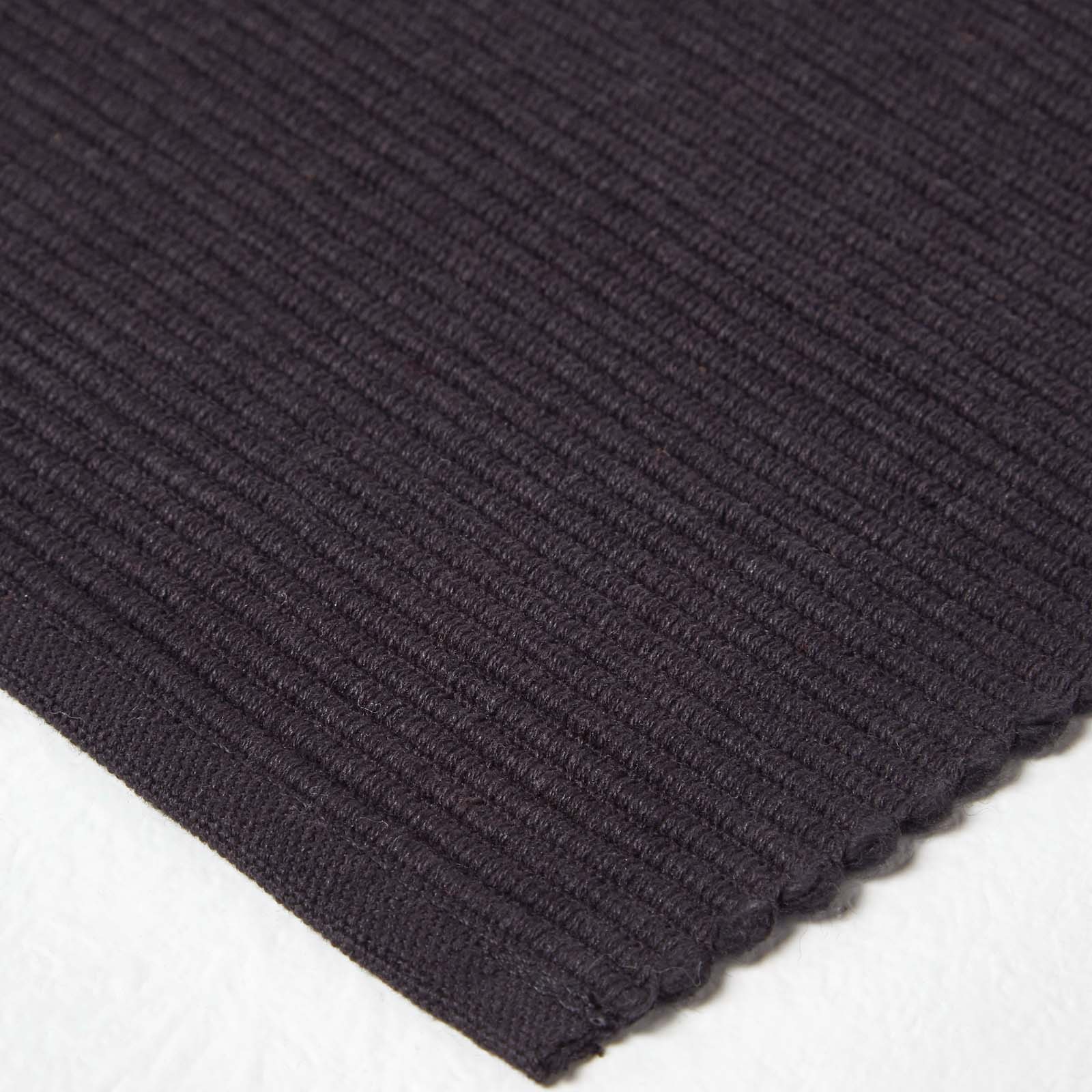 Cotton Plain Pack Of 2 Placemats | 50cm x 30cm | Black