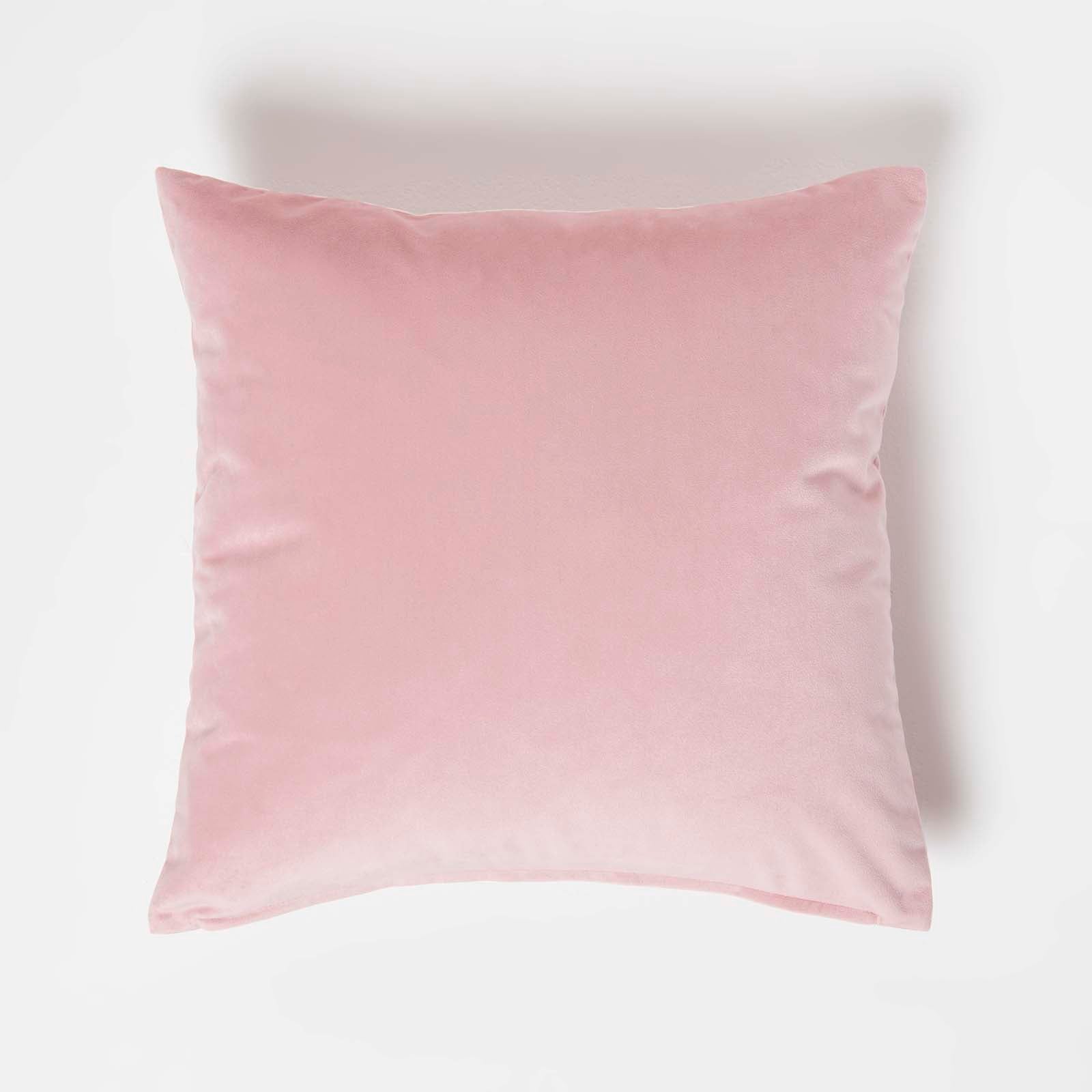 Velvet Cushion With Microfibre Insert | 45cm x 45cm | Pink