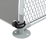 Pawhut Walk-in Chicken Run With Cover, For Chickens | Silver