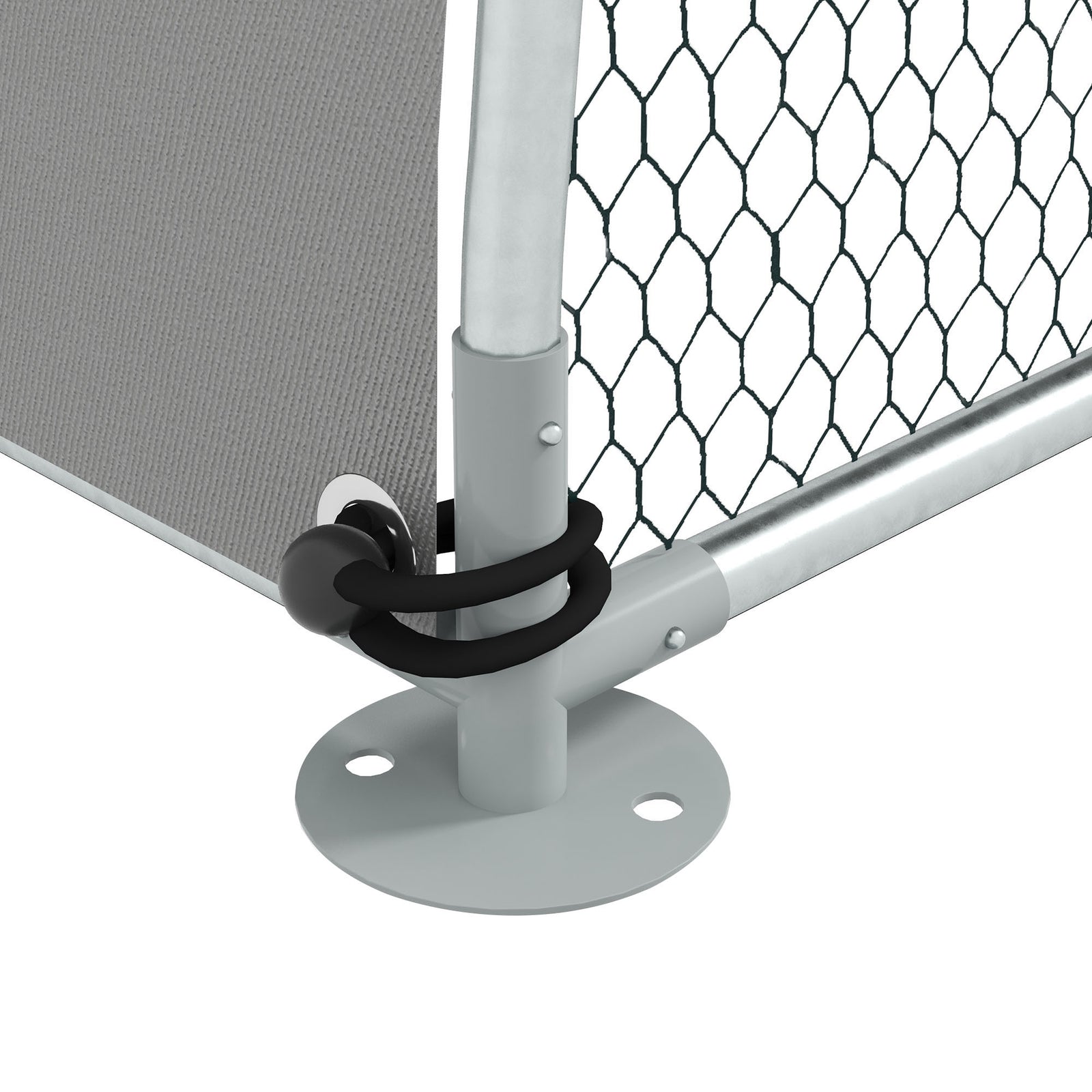 Pawhut Walk-in Chicken Run With Cover, For Chickens | Silver
