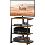 Hifi Rack Stand W/ 4-tier Record Player Stand | Brown