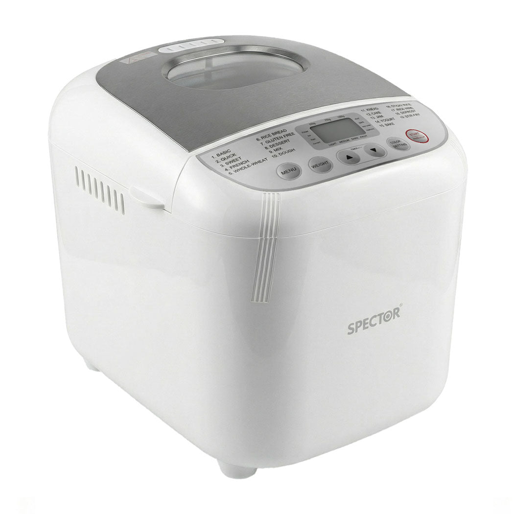 Spector Automatic Bread Maker Machine 2lb 19 In 1 600w Non Stick Stainless Steel