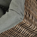 Square Antique Wash Grey Lined Storage Basket | Set of 2 | Gray