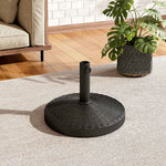 Stripe-Patterned Heavy-Duty Resin Parasol Stand & Umbrella Base