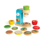 Wooden Microscope, Includes 3 Lenses And 10 Wooden Discs