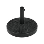 20kg Heavy-Duty Round Umbrella Base with Weave-Effect Design