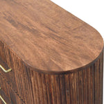 Ridgefront Chest - Roasted Almond, 6 Drawers, Brown