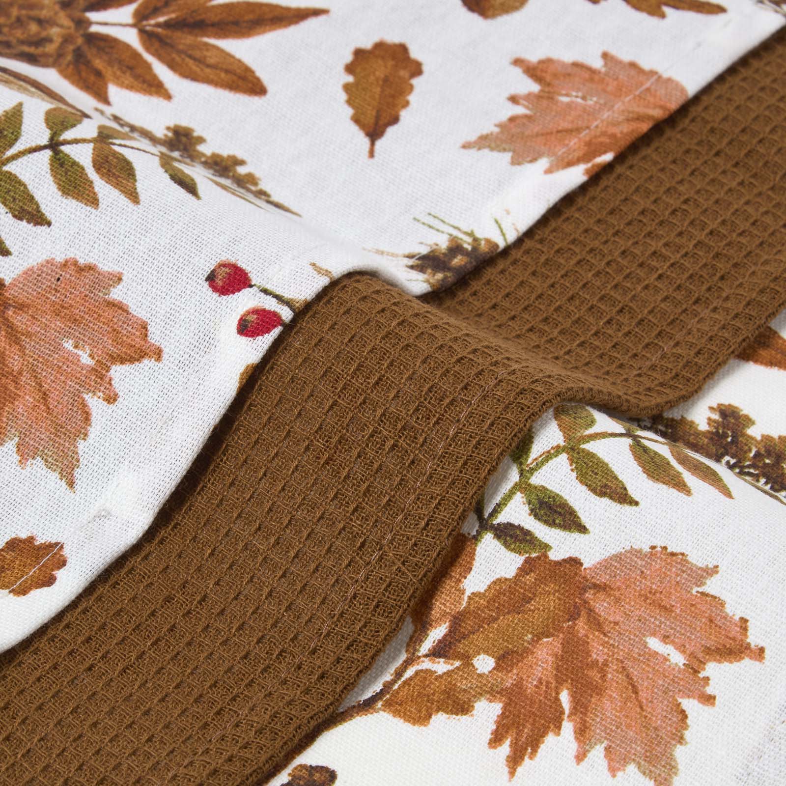 Autumn Woodland Tea Towels Set Of Three
