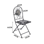 3-pieces Mosaic Bistro Set