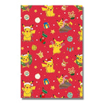 Pokemon Christmas Gift Wrap, 4 Sheet 4 Tag, Official Product