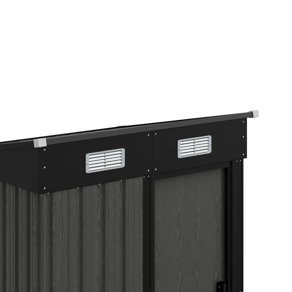 4.66 Ft X 4.69 Ft Outdoor Metal Garden Storage Shed