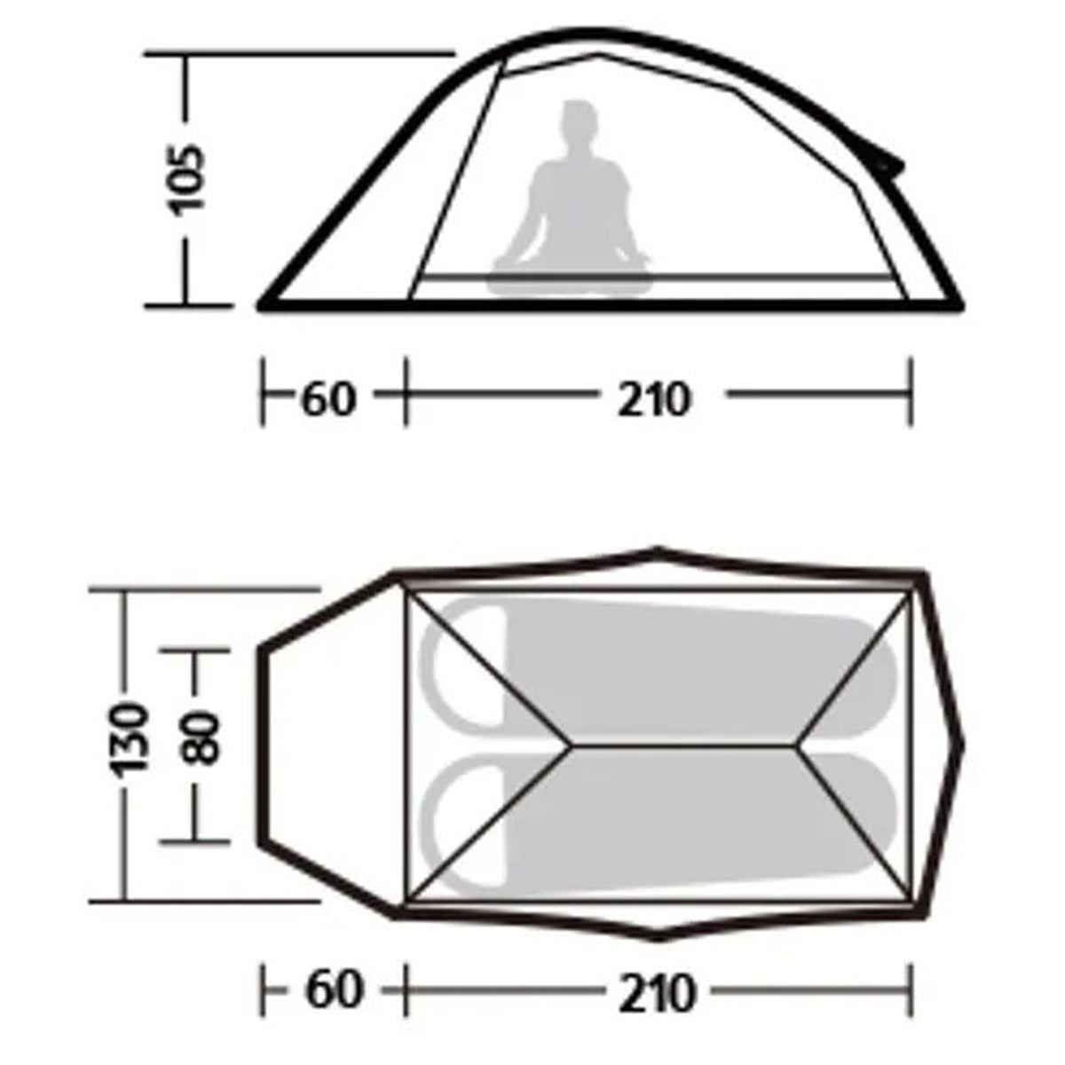 Cloud Up 2 Person Tent | 2 Person | Green