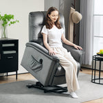 Power Lift Recliner Chair For Elderly W/ Remote Control | One Size | Gray
