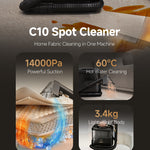 C10 Spot Cleaner with Accessories, 14,000Pa Suction, 60 Degree Hot Water Cleaning, Clean & Dirty Water Tanks, 5m Cord