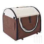 Folding Fabric Soft Pet Crate Dog Cat Travel Carrier Cage Kennel House