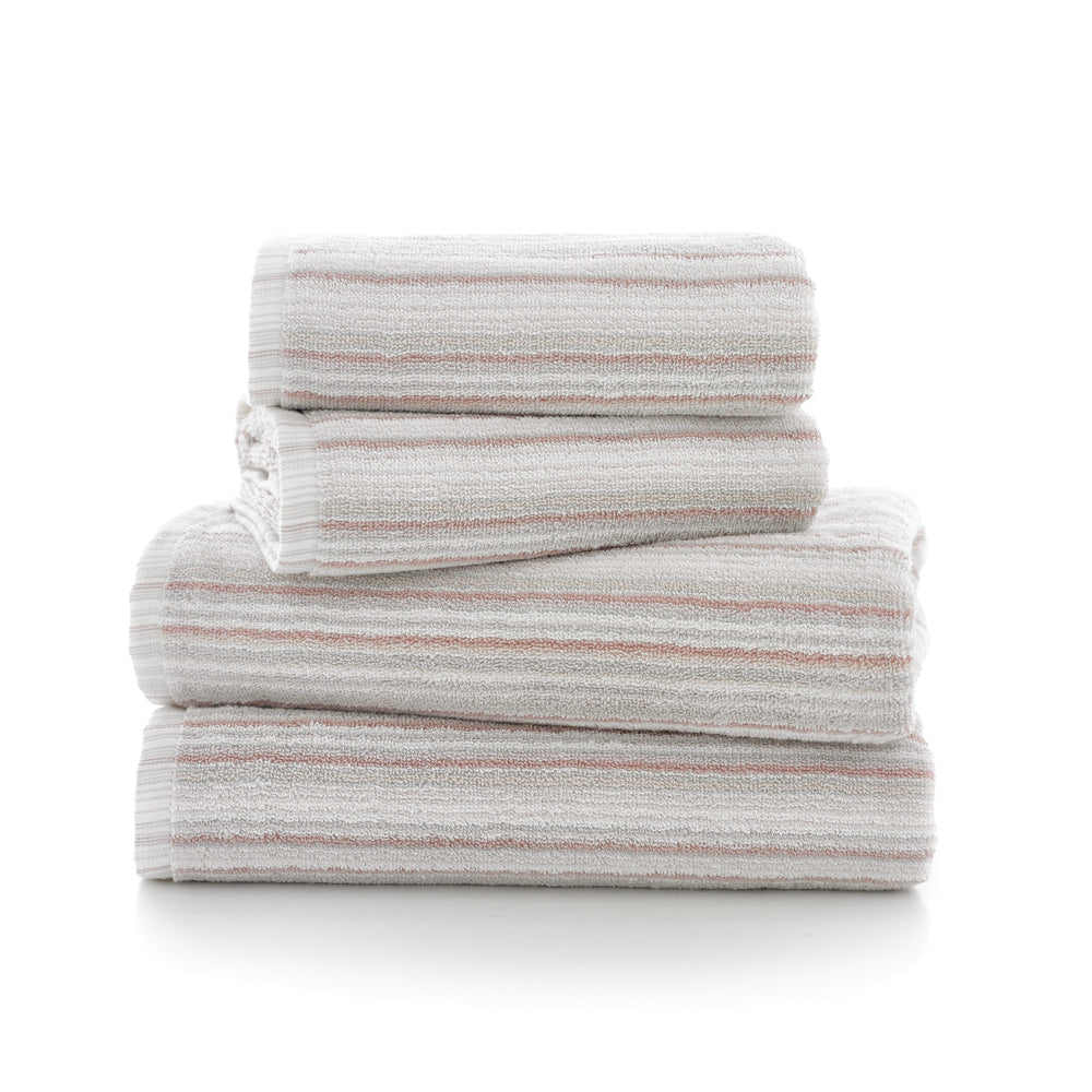 Didlington Stripe Supersoft 100% Cotton Towels | Bath Sheet | Pink