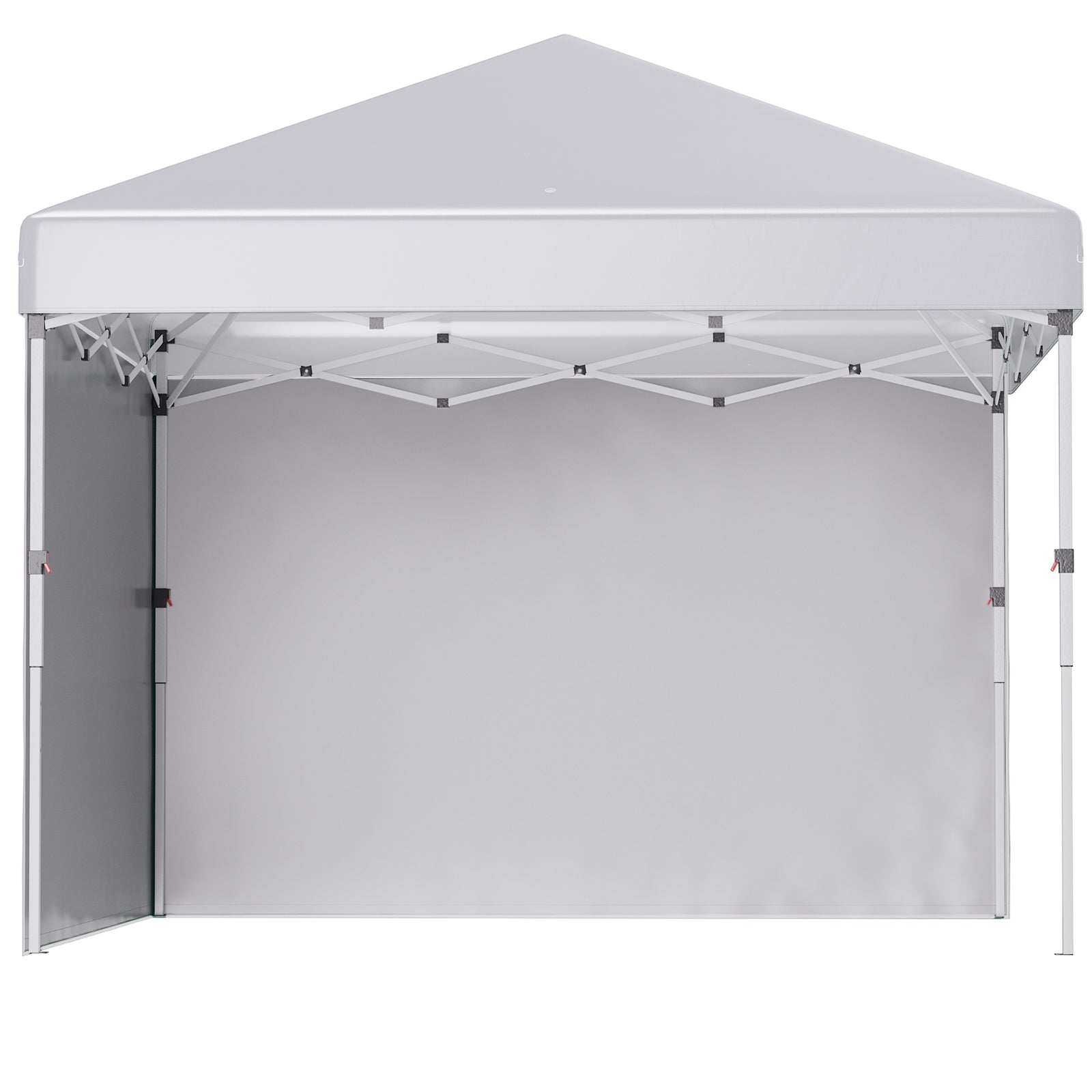 3x3 (m) Pop Up Gazebo Party Tent W/ 2 Sidewalls, Weight Bags | White