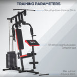 Multi Home Gym Machine With 66kg Weight Stack | Black