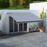 3x2.5m Manual Patio Awning, Crank Handle