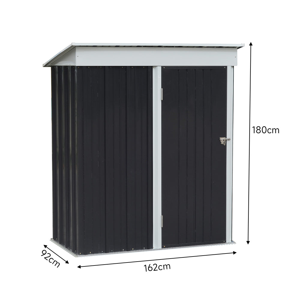 3x5ft Storage Shed With Shelves Durable Waterproof