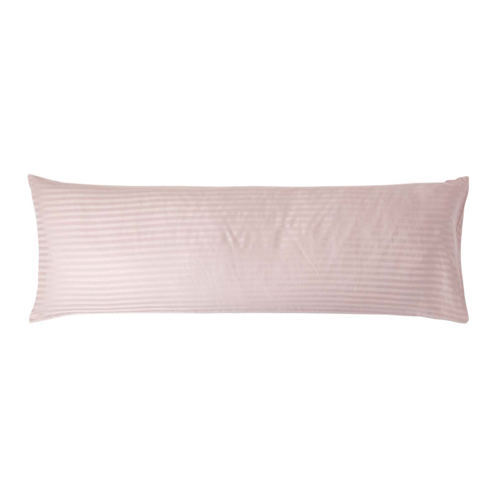 Egyptian Cotton Satin Stripe Housewife Pillowcase 330 Tc | Body | Dusky Pink