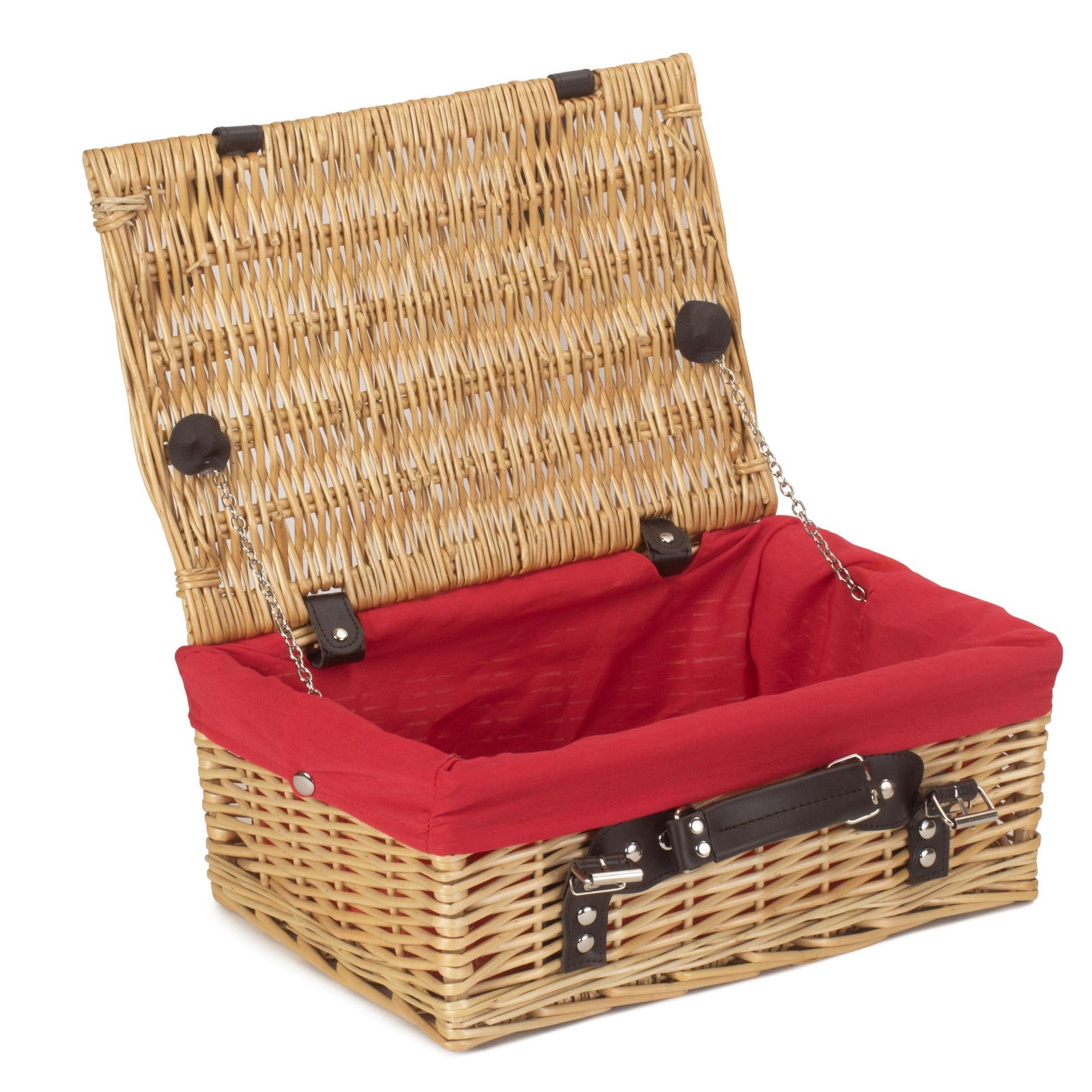 Wicker 36cm Picnic Basket | Red