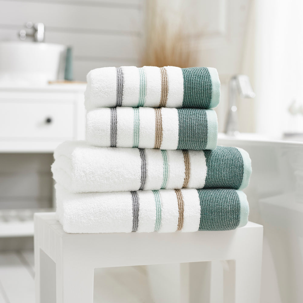 Portland 550gm Ultrasoft Absorbent Cotton Towels | Bath Towel | Seagrass