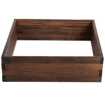 128l Garden Wooden Raised Bed Planter 80x80x22.5cm