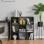 9 Cube Storage Cabinet Bookcase Bookshelf Home Office Shelf | One Size | Black