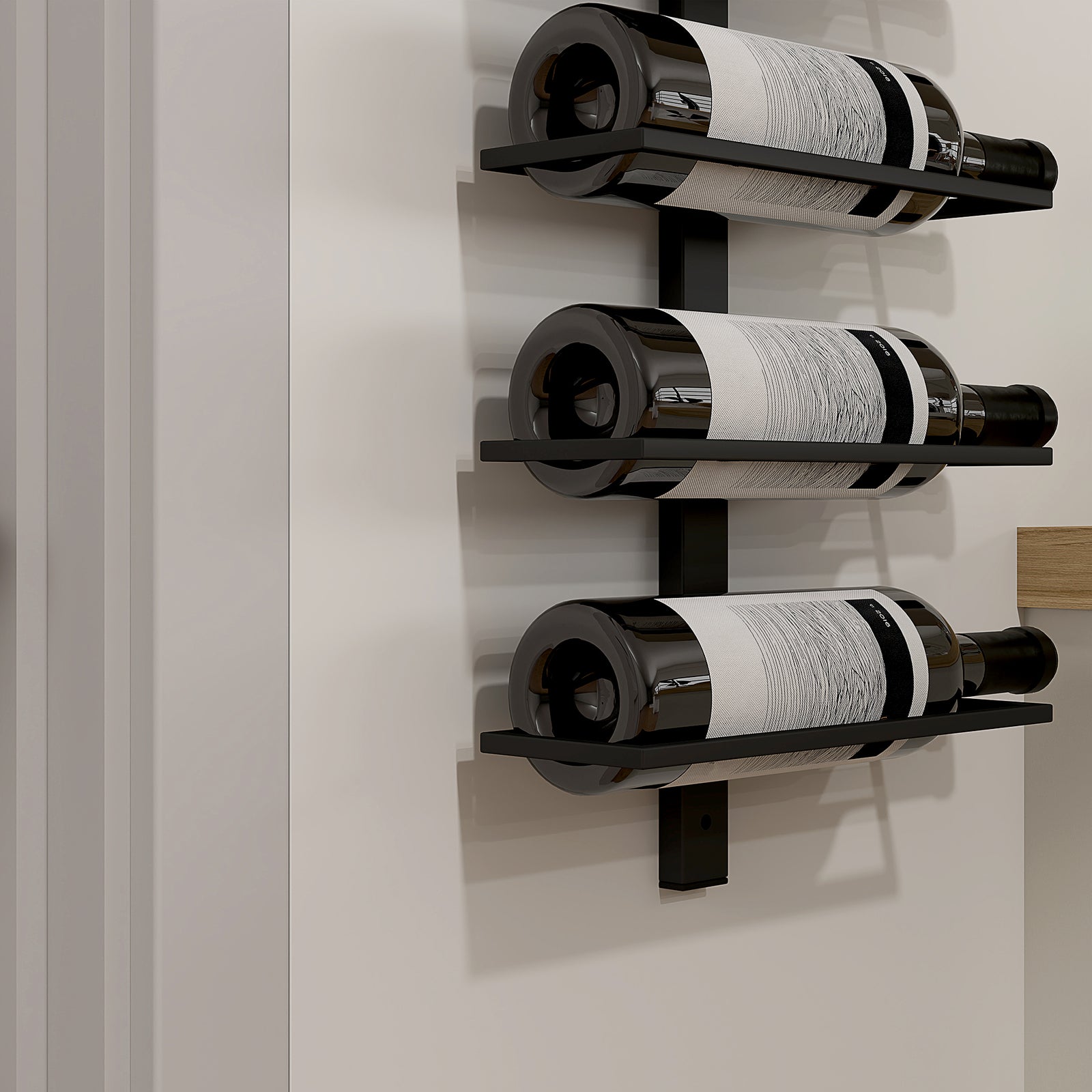 Wall Mount Wine Rack, Wall Wine Rack For 10 Wine Bottles