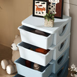 Kids Storage Units With Drawers 4 Tier Chest Dresser Tower | Blue