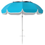 Beach Umbrella, Portable With Sand Anchor | Blue
