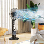 Spray Misting Fan, Pedestal Fan W/ Oscillation, 120 Cm, Remote
