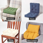 Cotton Dining Chair Booster Cushion | 40cm x 40cm | Red