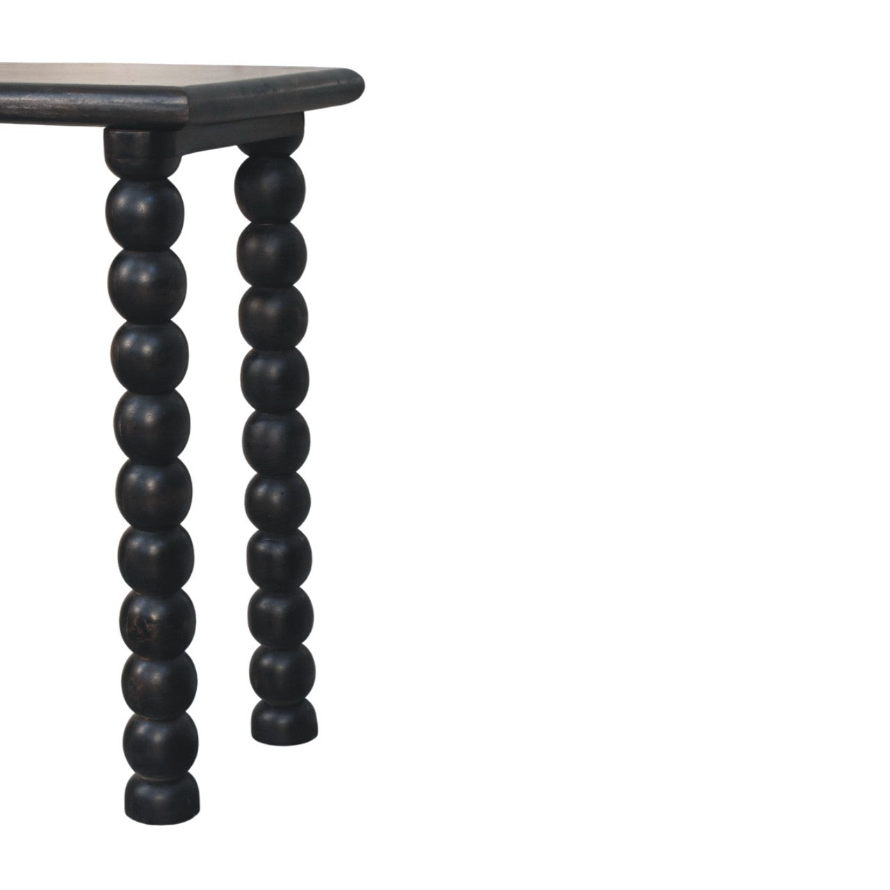 Artisan Furniture Spindle Linear Console In Solid Wood – Dark Brown Finish