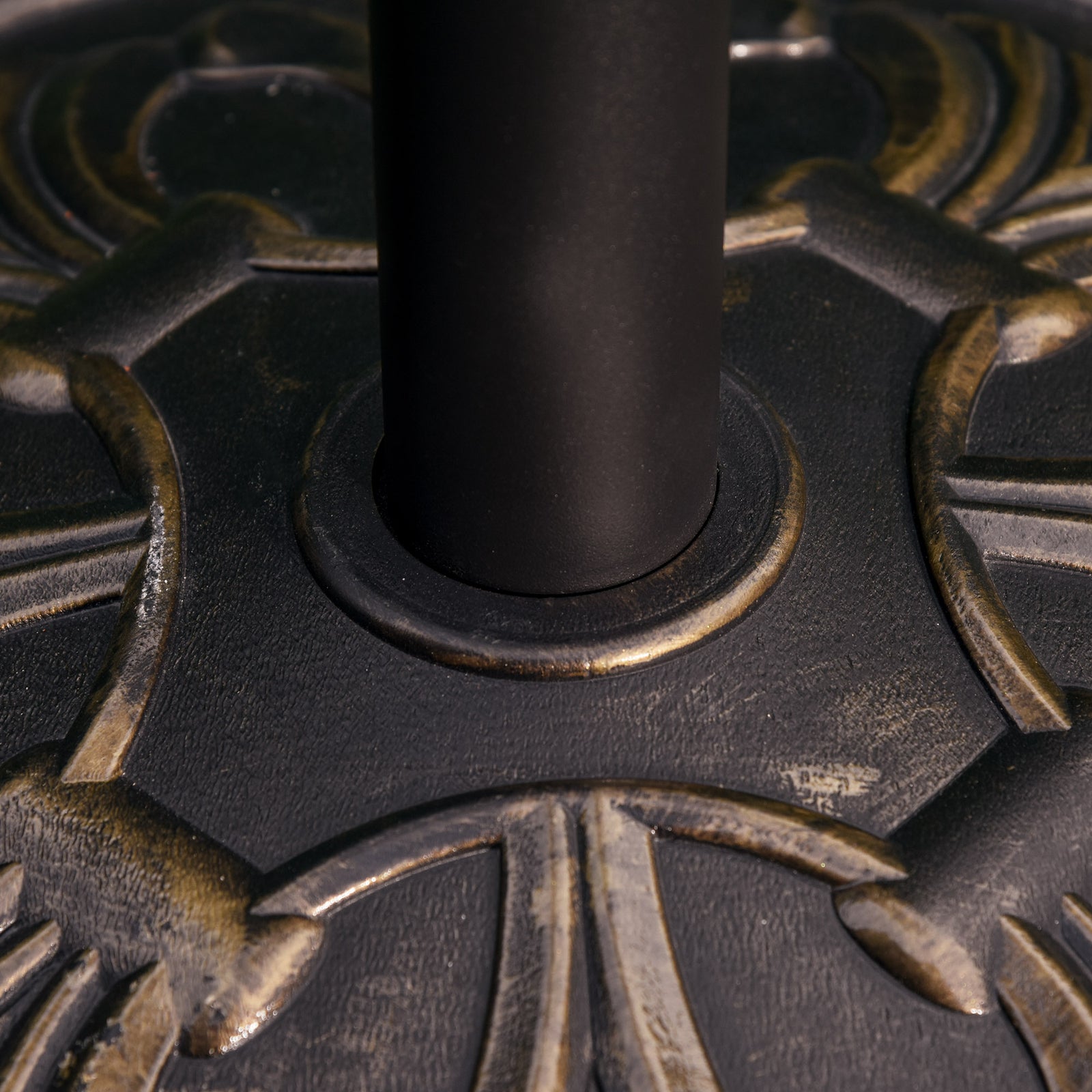 13kg Round Parasol Base Heavy Duty Cement Stand | Bronze