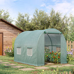 Walk-in Polytunnel Greenhouse W/ Window Door