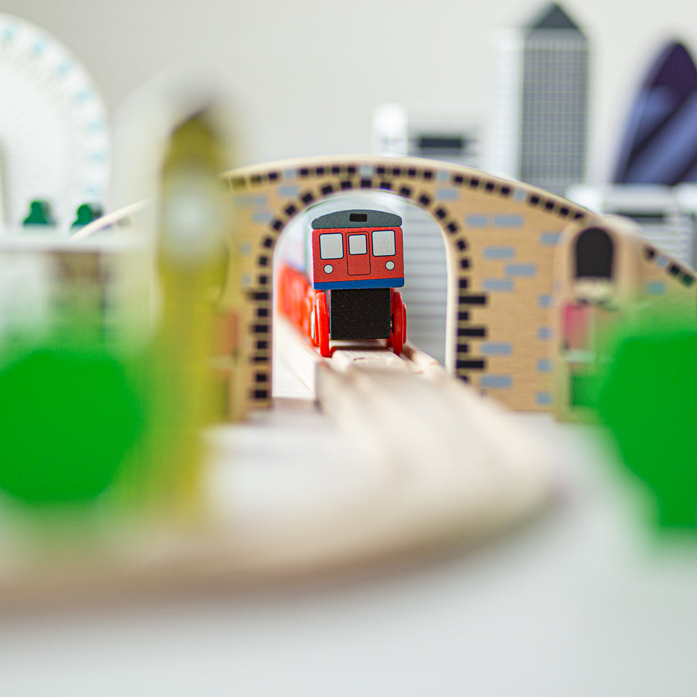 Wooden City Of London Train Set - Over 50 Pieces