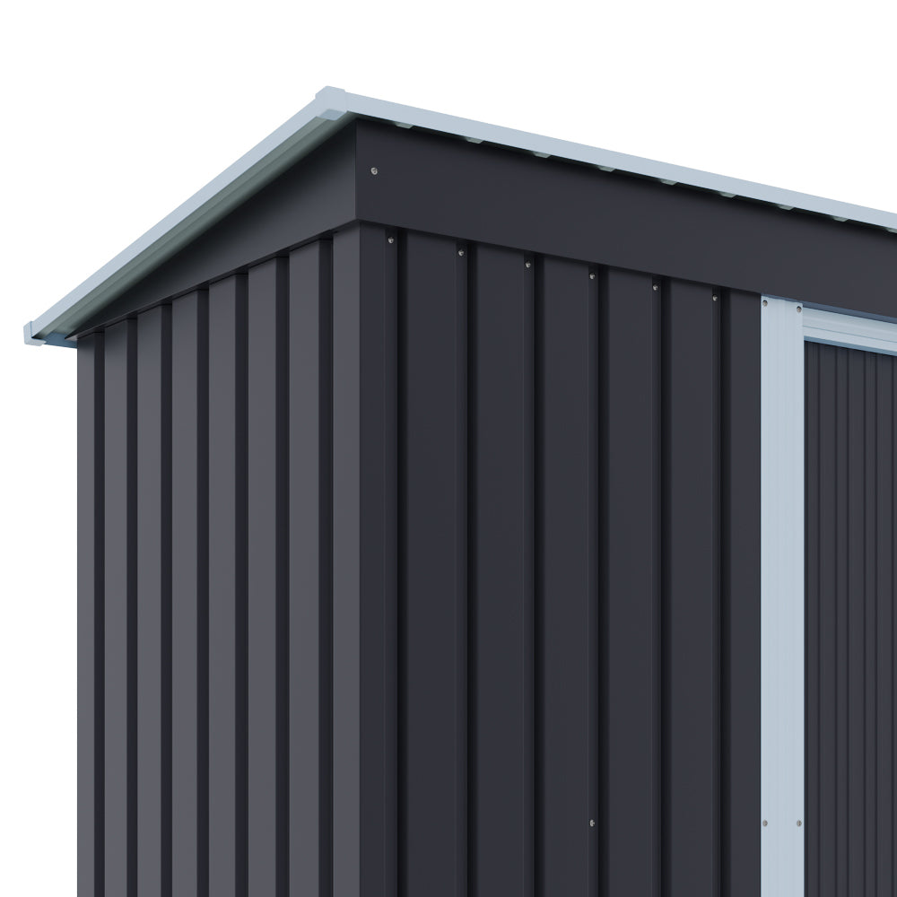 5 x 3 Ft Outdoor Metal Storage Shed With Lockable Door For Garden