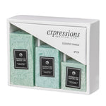 3pcs Scented Candle Lime Basil-scented Candle Set